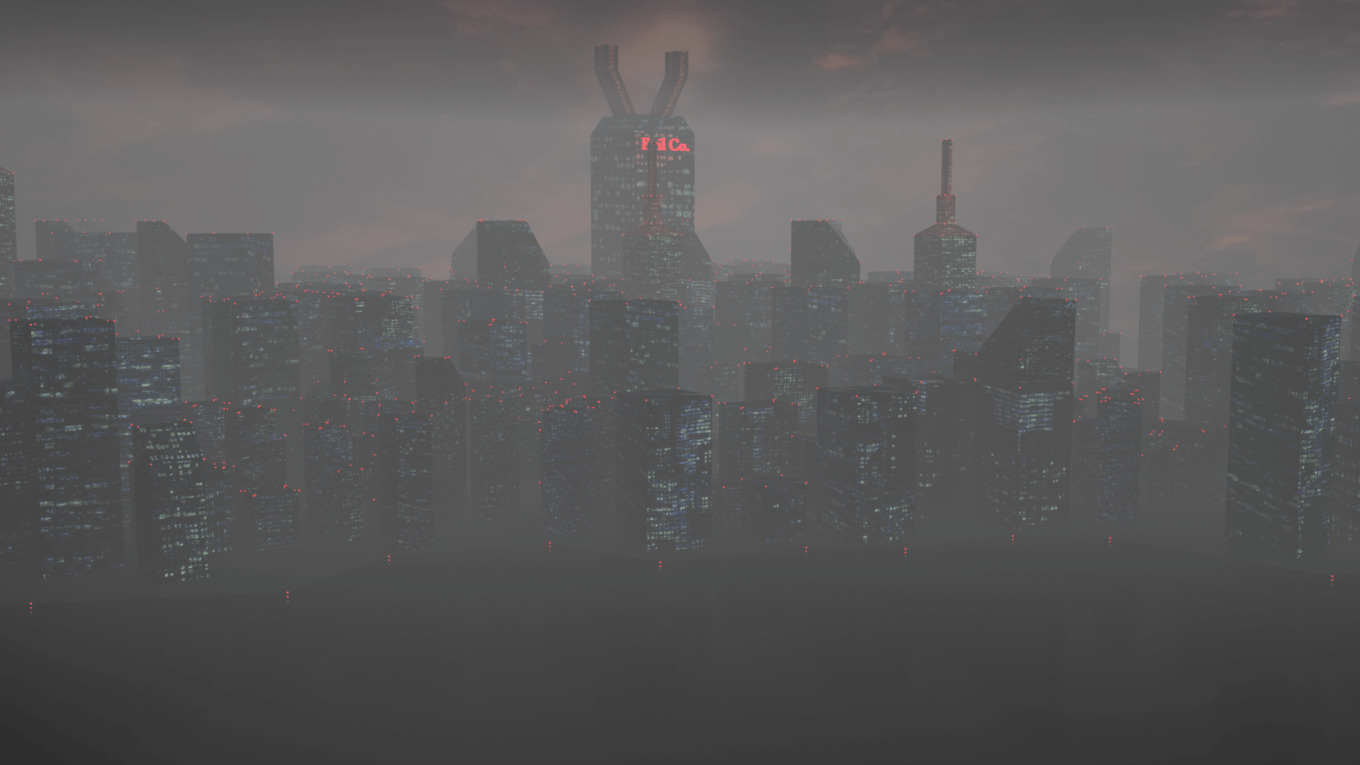 Dystopian city